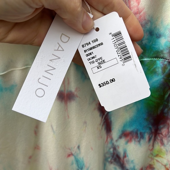 Dannijo tie dye slip maxi dress tie dye size xsmall - Picture 6 of 8